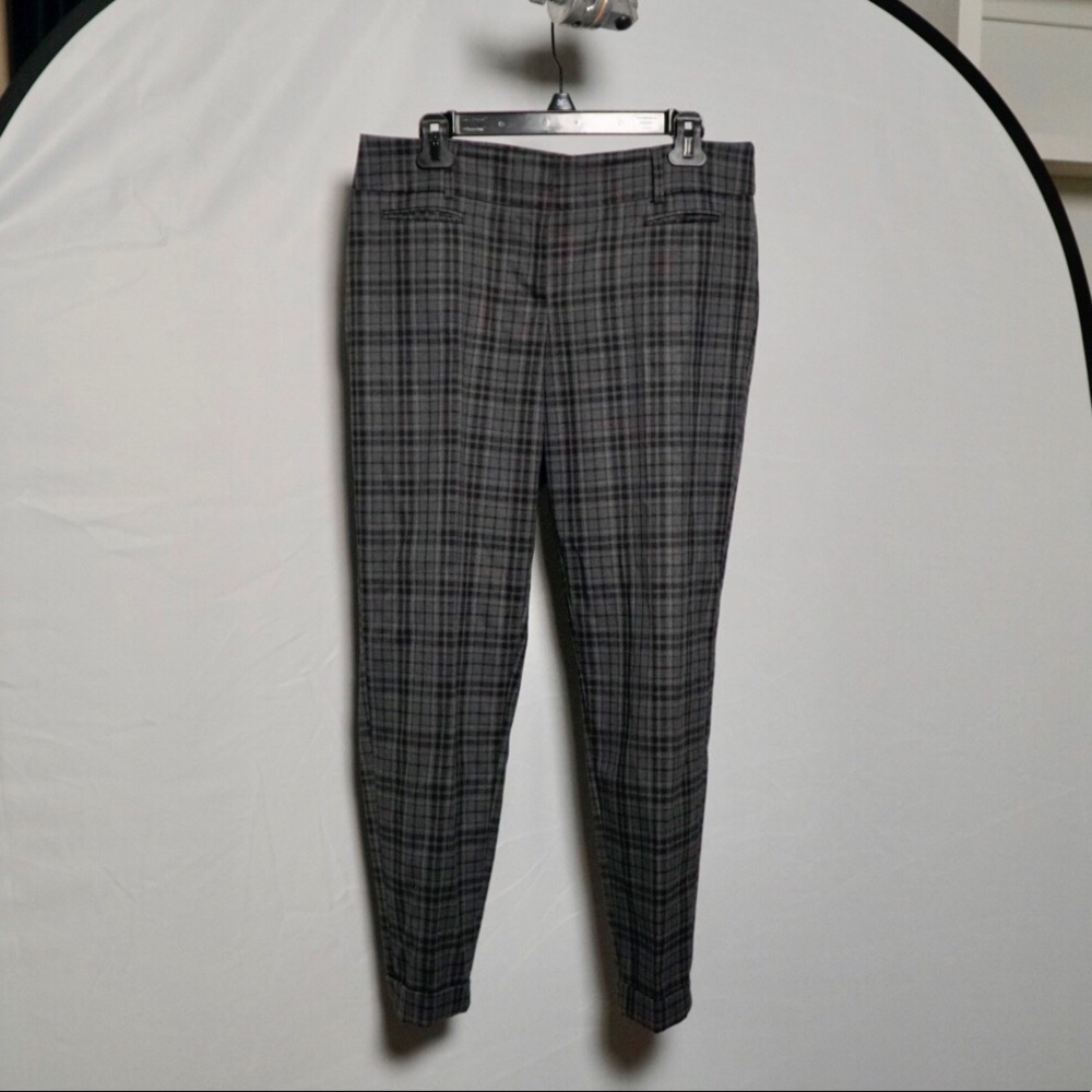 Women’s Black Plaid Dress Pants